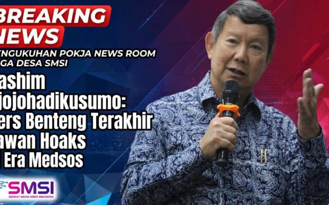 Pengukuhan Pokja News Room Jaga Desa SMSI, Hashim: Pers Benteng Terakhir Lawan Hoaks di Era Medsos