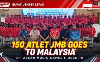 Bupati Jember Lepas 150 Atlet JMB ke ASEAN Music Games II 2026 di Malaysia