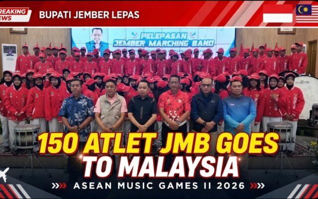 Bupati Jember Lepas 150 Atlet JMB ke ASEAN Music Games II 2026 di Malaysia