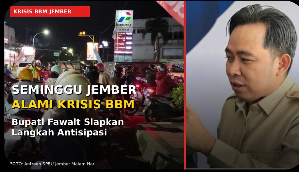 Seminggu Jember Alami Krisis BBM, Bupati Jember Siapkan Langkah Antisipasi 